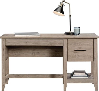 Sauder Summit Station Desk, L: 52.09" x W: 19.29" x H: 29.02", Laurel Oak finish