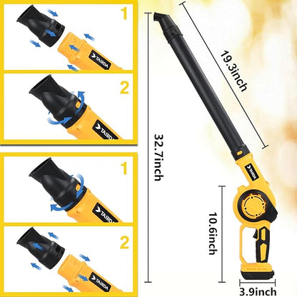 Cordless Leaf Blower for Dewalt 20V Max Battery (NO Battery), 200MPH Mini Leaf Blower with 3 Variable Speed, Electric Handheld Leaf Blower for Yard Care,Patio,Porch,Workbench Clean (Bare Tool)