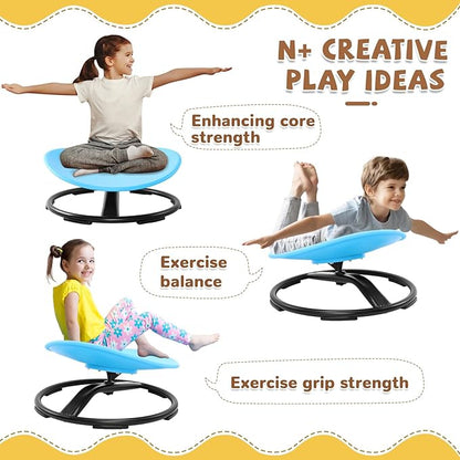 Zhenx Spinning Chair for Kids, Autism Kids Swivel Chair, Kids Sensory Chair, Spinning Chair for Autistic Kids & ADHD Children, Sit and Spin Training Body Coordination(Blue)