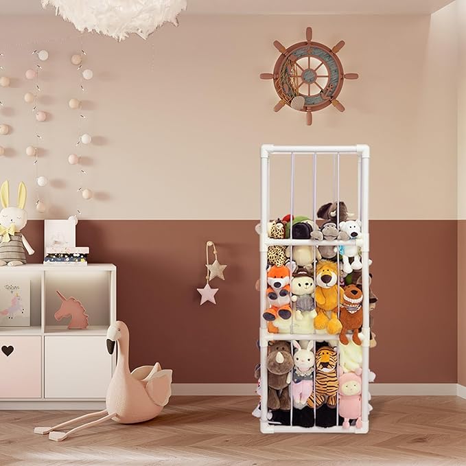 Original Stuffed Animal Zoo, Large Stuffed Animals Storage, Toy Storage Organizer for Plush Toy Holder, Perfect Stuffed Animals Ideas for Toddler Boys Girls, Nursery Play Room