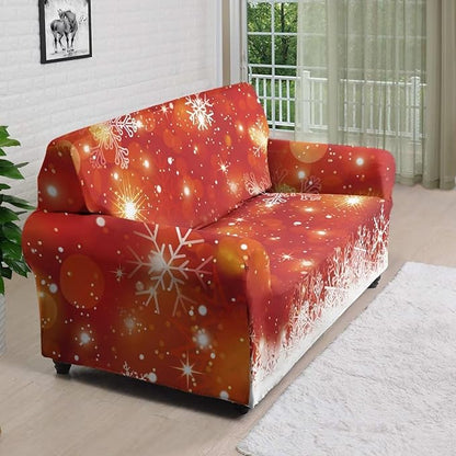 FKELYI Christmas Decor Sofa Couch Cover for Indoor Non-Slip Furniture Protector Easy Going Stretch Sofa Slipcover Washable Sofa Slipcovers L