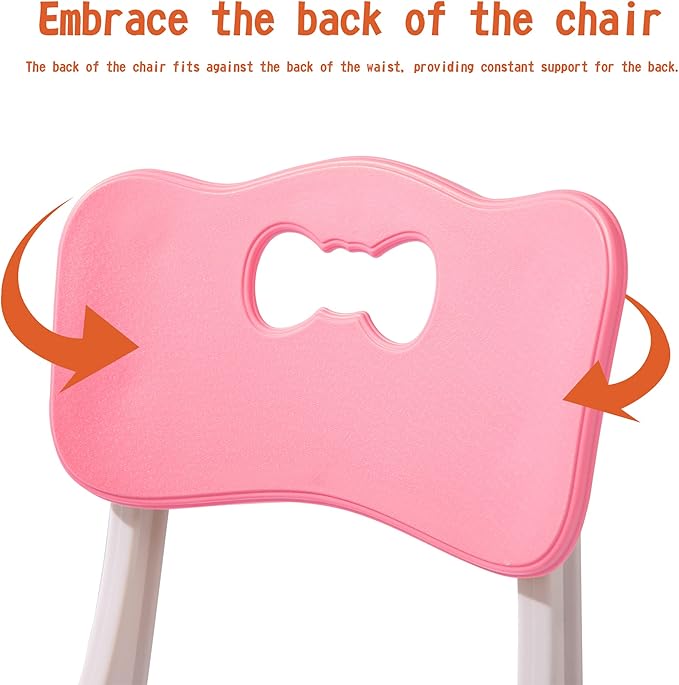 Kids' Desk Chairs Adjustable Height is Suitable for Children's Chairs Used in Families, Schools and Day-Care Between 2-10 Years Old The Max Bearing Capacity is 220LB(6PCS-Beige)