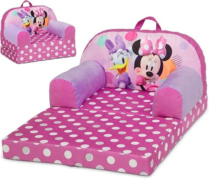 Delta Children Cozee Buddy Flip-Out Kids Chair, Minnie Mouse