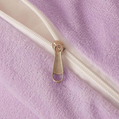 Fluffy Lilac comforters Cover twin size - Ultra Soft Plush Lilac bedding Sets 2 Pieces (1 faux fur comforter Cover + 1 fuzzy pillow case) girls shaggy Lilac twin bed set (Lilac, Twin)