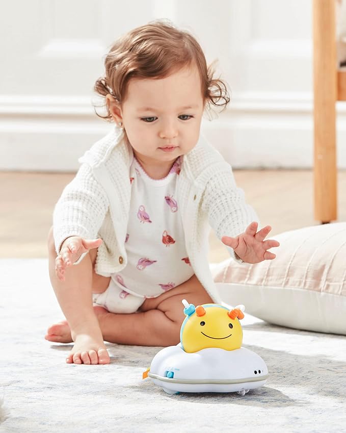Skip Hop Toddler's Activity Chairs, White & Baby Crawl Toy 3-Stage Developmental Learning Crawling Infant Toy, Explore & More Follow-Me Bee