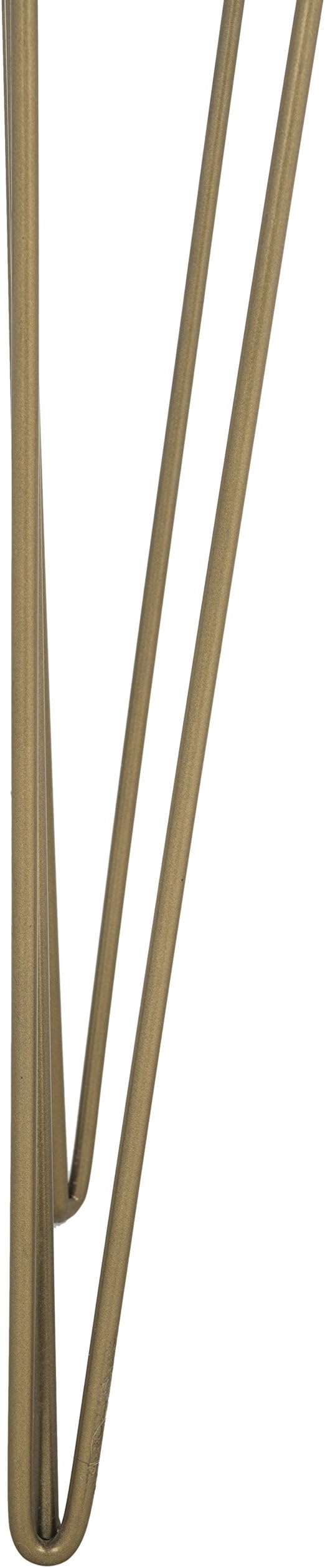 Safavieh Home Office Marigold Modern Natural and Brass 1-drawer Hairpin Leg Desk