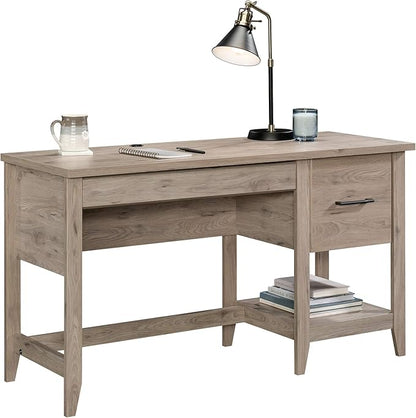 Sauder Summit Station Desk, L: 52.09" x W: 19.29" x H: 29.02", Laurel Oak finish