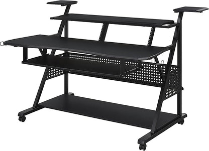 NicBex Laik-DW-00057-DX Desks, 67" W x 38" D x 42" H, Black