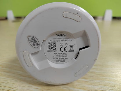 REOLINK E1 Zoom Indoor Security Camera, 2.4/5GHz Dual Band WiFi, 5MP Plug-in Pet Camera, 360 Degree Baby/Dog Monitor with 3X Optical Zoom, Auto Tracking, Person/Pet Detection,5V/2A DC