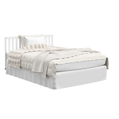 Storkcraft Santa Monica 5-in-1 Convertible Crib (White with Vintage Driftwood) – GREENGUARD Gold Certified, Modern Design, Two-Tone Baby Crib, Converts to Toddler Bed, Daybed and Full-Size Bed