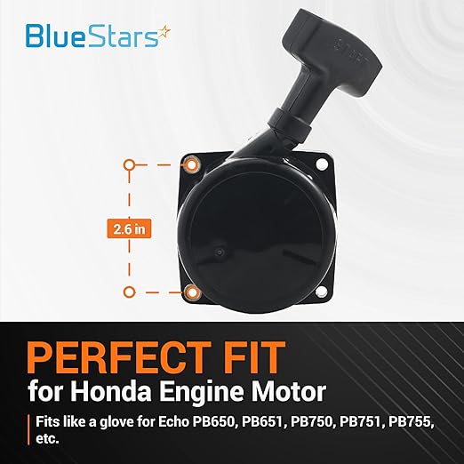 BlueStars A051000841 Starter Recoil Assembly - for Echo PB-650 PB-650H PB-650T PB-651H PB-651T PB-750H PB-750T PB-755 PB-755H PB-770H PB-770T Backpack Blowers - Replaces A051000840 A051000201