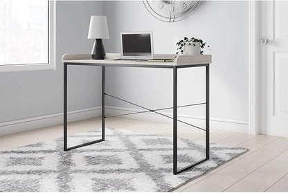 Signature Design by Ashley Bayflynn 32" Modern Home Office Desk, White & Black