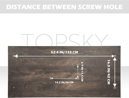TOPSKY One-Piece Table Top for Electric Standing Desk Adjustable Desk (Espresso Gray., 58.3x26.8x0.7)