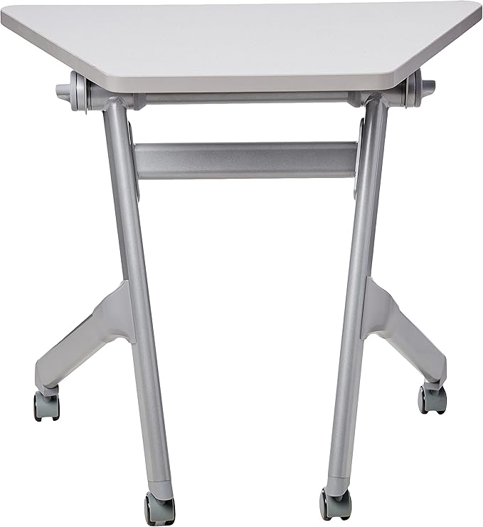 Safco Products Learn Nesting Trapezoid Desk, Small Corner Desk for Classrooms & Custom Classroom Layouts (Pebble Gray)