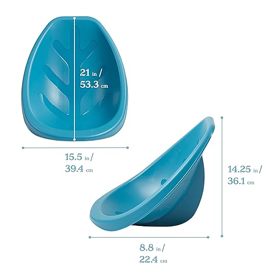 ECR4Kids Leaf Floor Seat, Rocker Chair, Turquoise, 6-Piece