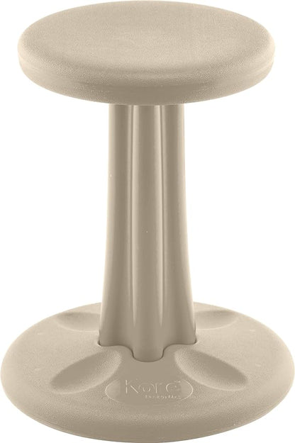 Kore Kids Junior Wobble Chair - Flexible Seating Stool for Classroom, Elementary School, ADD/ADHD - Made in The USA - Junior- Age 8-9, Grade 3-4, Sand Dollar (16in)