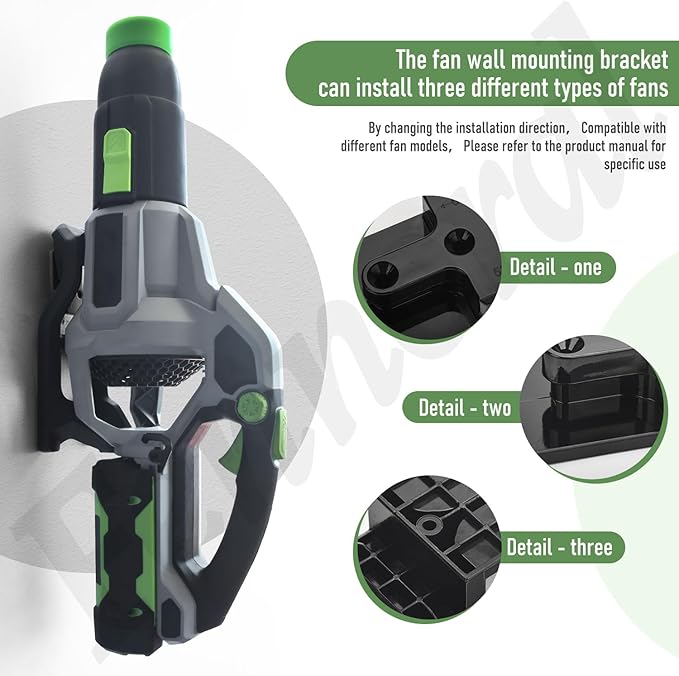 Leaf Blower Wall Mount & Battery Holders Compatible with EGO Leaf Blower, Blower Wall Mount Use for EGO 530 615 650 CFM LB5300 Blower and Battery Mounts for EGO 54v Batteries