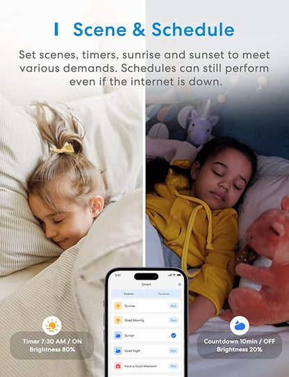 meross Smart Dimmer Switch, Single Pole WiFi Light Switch Works with Apple HomeKit, Alexa, Remote/Voice Control and Schedule, Neutral Wire Required, 2.4GHz WiFi Only, No Hub Required, 2 Pack