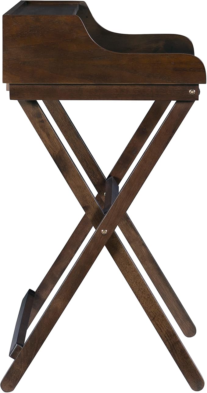 Linon Mable Folding Desk, Walnut