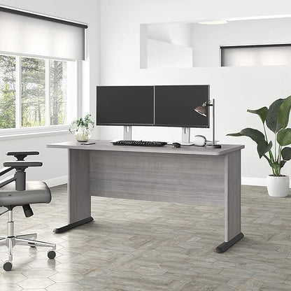Bush Business Furniture Studio A 60-inch W Computer Desk, Platinum Gray (SDD160PG)