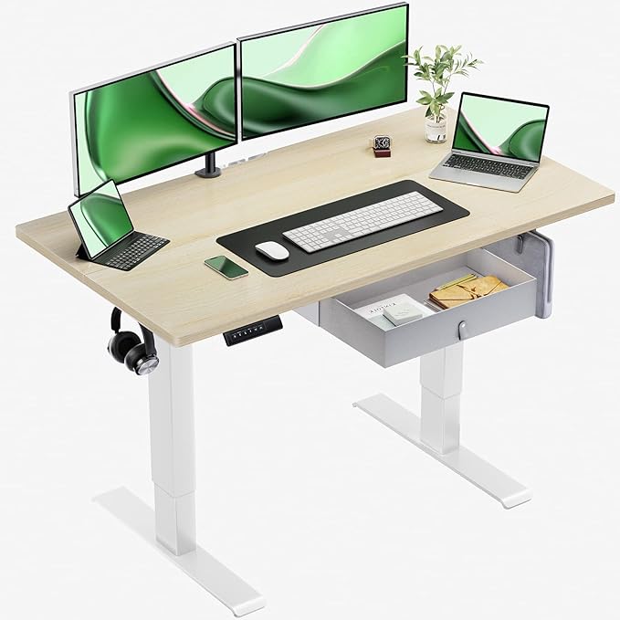 Marsail TZESD12N home-office-desks, 48 24 Inch, Maple
