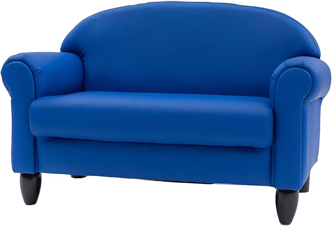Children's Factory As We Grow Toddler Sofa, Blue, CF805-197, Flexible Seating for Daycare or Preschool, Kids Reading Couch, Playroom Furniture