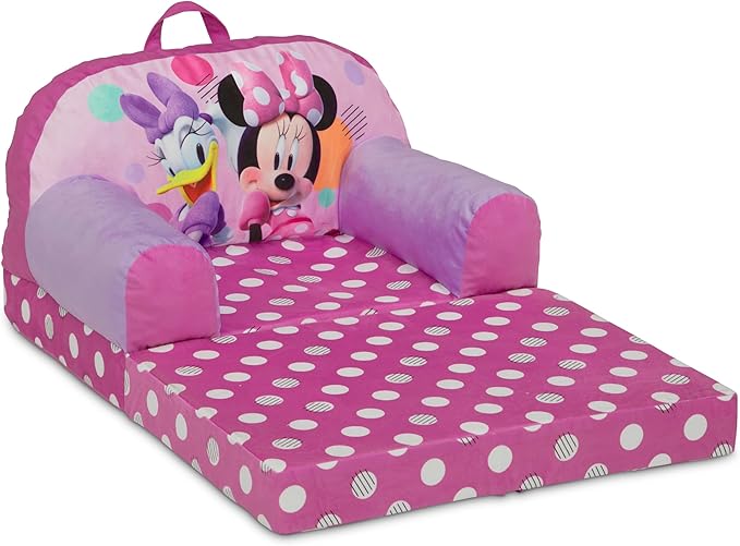 Delta Children Cozee Buddy Flip-Out Kids Chair, Minnie Mouse