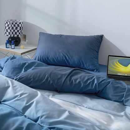 Blue Gradient Comforter Set Twin Blue Bedding Comforter Set Multicolor Light Blue Bedding Set Gradient Blue Blanket Quilts Blue Color Comforter Set for Twin Bed