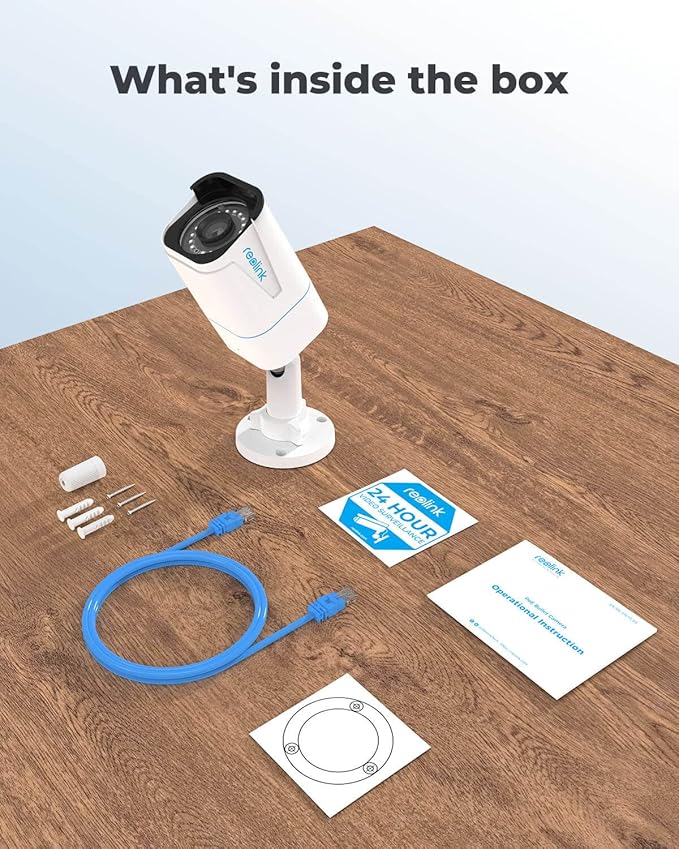 REOLINK 4K/8MP Security PoE IP Camera, Human/Vehicle/Pet Detection, Time-Lapse, 100ft IR Night Vision, Work with Smart Home, Up to 256GB microSD Card, Surveillance Outdoor Indoor, RLC-810A
