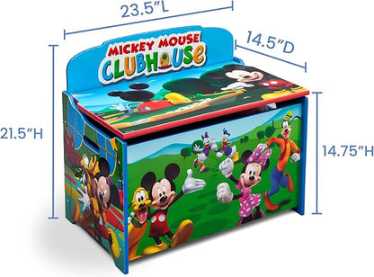 Delta Children Deluxe Toy Box, Disney Mickey Mouse