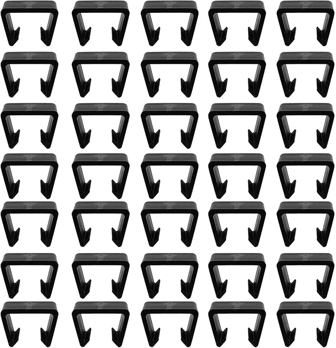 30 PCS Outdoor Furniture Clips, Patio Furniture Fasteners Outdoor Furniture Clips Wicker for Home, Patio and Outdoor Furniture, Black
