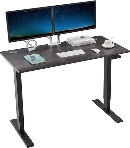 Sunon Sit Laptop Computer Writing Workstations with 3 Pre-Set and USB Port 48" for Home Office Smart Advanced Standing Desk, Grey