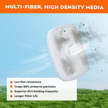 HIPA PB-200 Air Filter Tune Up Kit for ECHO Blower PB200 PB2100 ES-210 ES210 ES2100 PB201 ES2400 ES211 PB2455 PB2155 SHC211 SHC212 SHC1700 SHC210 SHC2100 Hedge Clipper