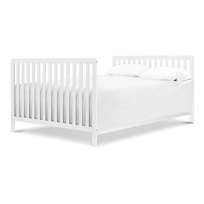 Carter's by DaVinci Colby 4-in-1 Low-Profile Convertible Crib in White, Greenguard Gold Certified