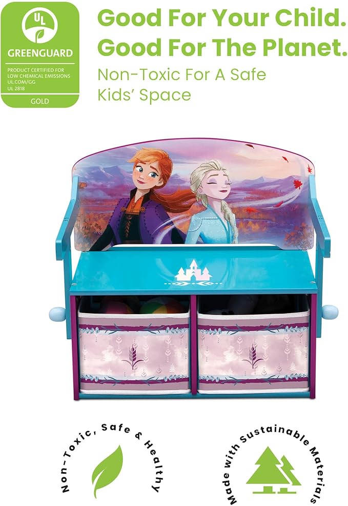 Delta Children Kids Convertible Activity Bench - Greenguard Gold Certified, Frozen II