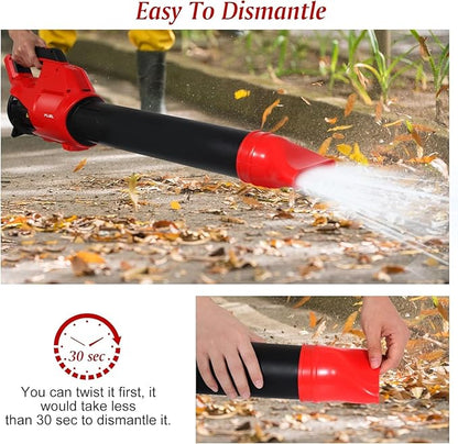 Flat Nozzle blower attachments fits for Milwaukee 2724-20 M18 Fuel Leaf Blower,Work for Milwaukee 2724-21 blower,Red(1 Pack, no Tool)