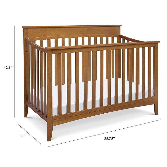 DaVinci Grove 4-in-1 Convertible Crib in Chestnut, Greenguard Gold Certified