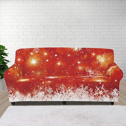 FKELYI Christmas Decor Sofa Couch Cover for Indoor Non-Slip Furniture Protector Easy Going Stretch Sofa Slipcover Washable Sofa Slipcovers XL