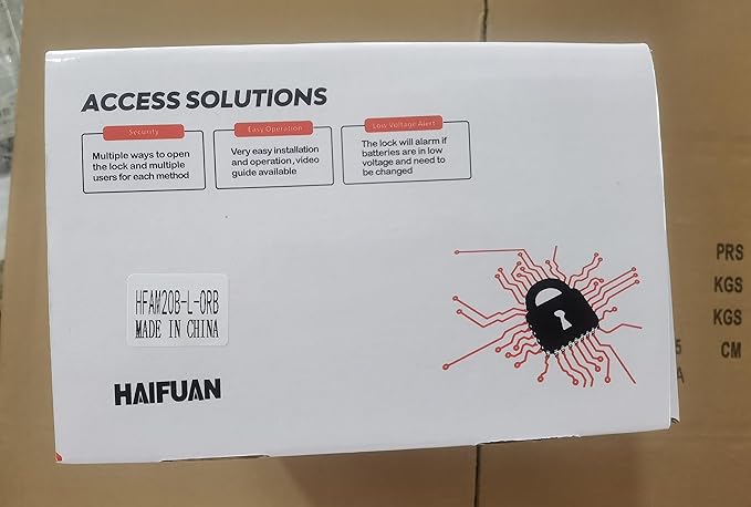 HAIFUAN M20 Bluetooth Digital Lock,Unlock with Fingerprints, Cards, Codes, App (Compatible with Alexa) (for Left Hand Doors Only)
