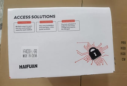 HAIFUAN M20 Bluetooth Digital Lock,Unlock with Fingerprints, Cards, Codes, App (Compatible with Alexa) (for Left Hand Doors Only)
