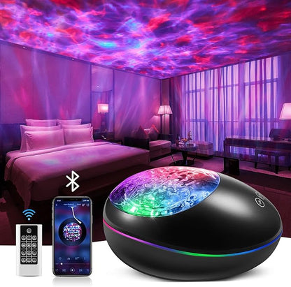 ONEFIRE Galaxy Projector, White Noise Night Light Projector for Bedroom, Bluetooth Music Ceiling Projector Room Lights, Remote Timer Galaxy Light Skyligh,Star Lights Projector for Kids Teen Girl Gifts