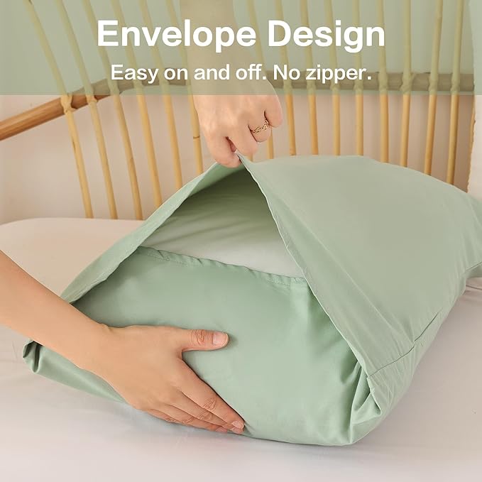 ROSGONIA Full Size Comforter Sets for Girls Boys Teens Sage Green, 3pcs(1 Comforter & 2 Pillowcases), Soft Kids Comforter Sets All Season Dorm Bedding