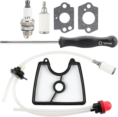 590460102 Carburetor for Husq 125B 125BX 125BVX Leaf Blower Trimmer for Zama C1Q-W37 Carb 545 08 18-11 581798001 545081811 545112101 with Air Filter Fuel Line Kit
