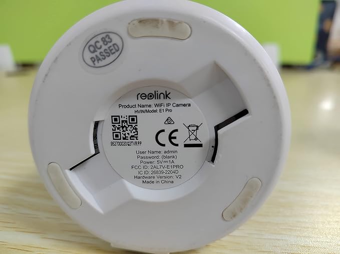 REOLINK E1 Pro Indoor Security Camera, 4MP Plug-in Pet Camera Support 2.4/5 GHz WiFi, 360 Degree Baby/Dog Monitor with Auto Tracking, Person/Pet Detection, Night Vision, 2 Way Audio, Local Storage