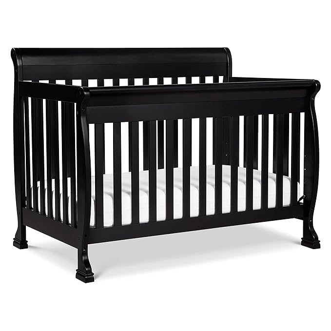 DaVinci Kalani 4-in-1 Convertible Crib in Ebony, Greenguard Gold Certified