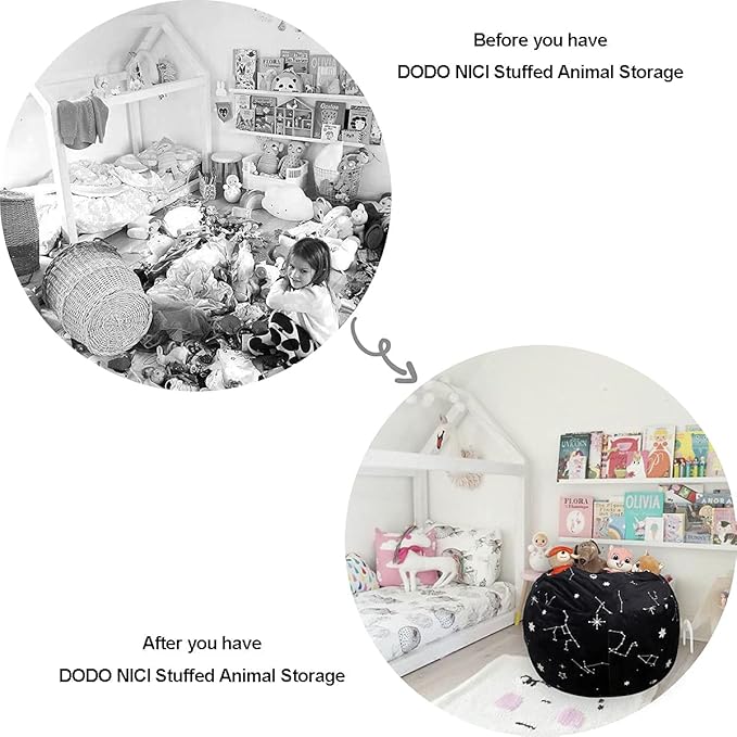 Bean Bag Chair COVER -(NO BEANS) for kids Teens, zipper opening, soft velvet, X-Large (34" Black)