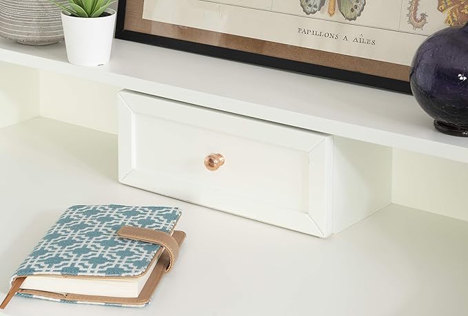 Linon Home Décor Mable White Folding Desk