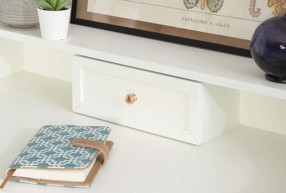 Linon Home Décor Mable White Folding Desk