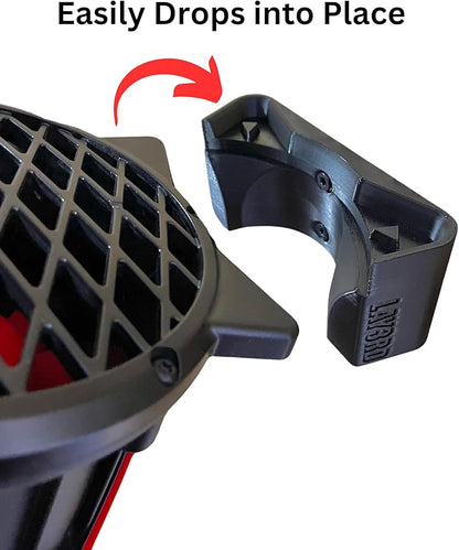 Milwaukee M18 Leaf Blower Wall Mount Compatible with 2724-20, 2724-21 - Heavy-Duty Black Wall Mounting Bracket Holder Storage Hook
