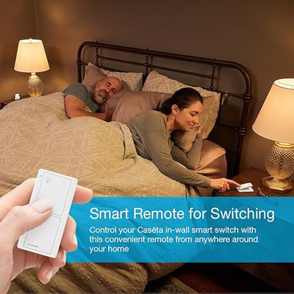 Lutron Pico Remote for Caseta Smart Switch, 2-Button Control , On/Off Control, For Table Top or Wallmount Use, PJ2-2B-GIV-L01, Ivory